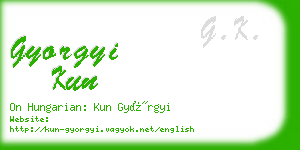 gyorgyi kun business card